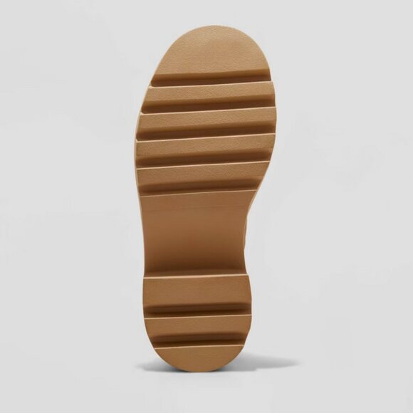 Women's Kyrie Chunky Heel Ankle Sock Boots Tan - Universal Thread Tan 7.5 - Picture 4 of 11